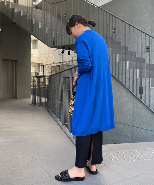 RIVE DROITE（リヴドロワ）の「ICECOTTONトッパーカーディガン（カーディガン/ボレロ・レディース・グレー系その他/ブルー/オフホワイト・FREE）」の17枚目の写真