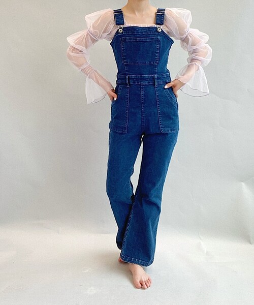 Charles Chaton（シャルルシャトン）の「シャーリングシアーブラウス（シャツ/ブラウス・レディース・ホワイト/パープル・FREE）」の7枚目の写真