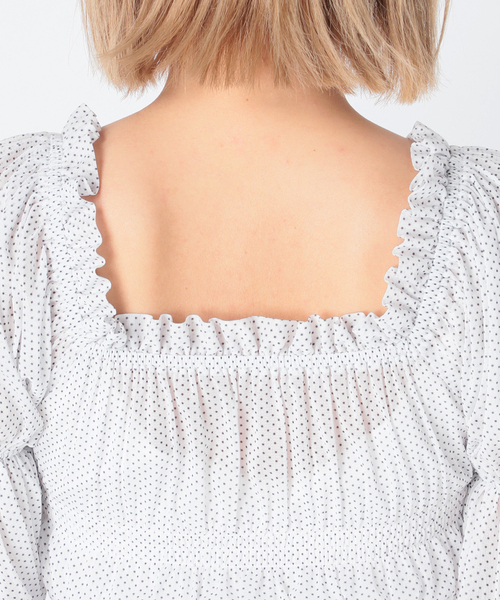 Charles Chaton（シャルルシャトン）の「シャーリングシアーブラウス（シャツ/ブラウス・レディース・ホワイト/パープル・FREE）」の12枚目の写真