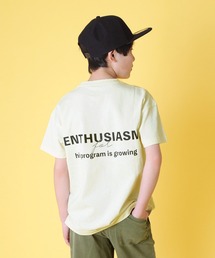 GLAZOS | 天竺・ドロップショルダーロゴプリント半袖Ｔシャツ(Tシャツ/カットソー)
