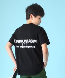 GLAZOS | 天竺・ドロップショルダーロゴプリント半袖Ｔシャツ(Tシャツ/カットソー)