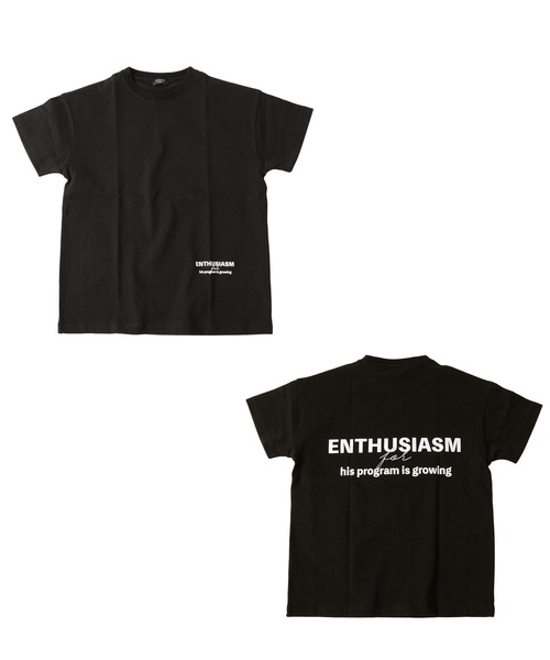 GLAZOS（グラソス）の「天竺・ドロップショルダーロゴプリント半袖Ｔシャツ（Tシャツ/カットソー・キッズ・オフホワイト/ブラック/ベージュ/サックスブルー・140cm/160cm/170cm/150cm/130cm）」の5枚目の写真