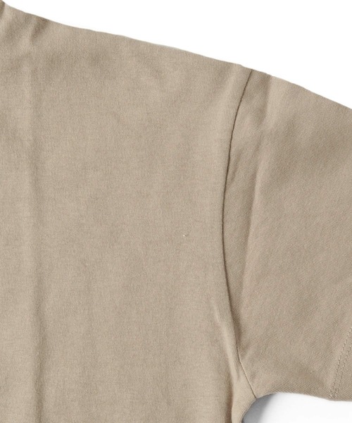 GLAZOS（グラソス）の「天竺・ドロップショルダーロゴプリント半袖Ｔシャツ（Tシャツ/カットソー・キッズ・オフホワイト/ブラック/ベージュ/サックスブルー・140cm/160cm/170cm/150cm/130cm）」の13枚目の写真