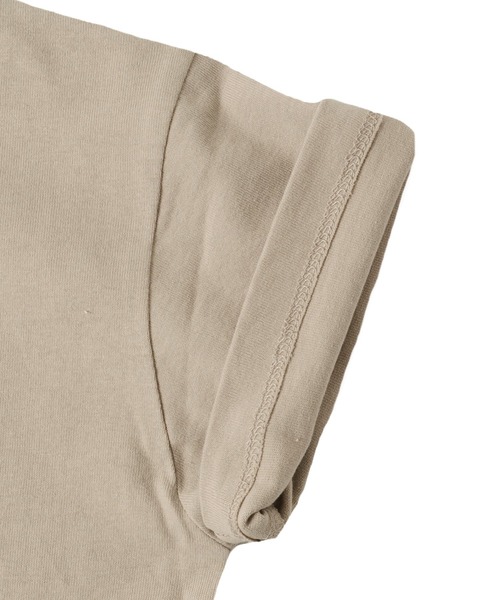 GLAZOS（グラソス）の「天竺・ドロップショルダーロゴプリント半袖Ｔシャツ（Tシャツ/カットソー・キッズ・オフホワイト/ブラック/ベージュ/サックスブルー・140cm/160cm/170cm/150cm/130cm）」の20枚目の写真