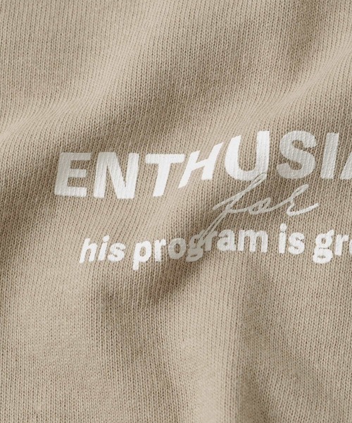 GLAZOS（グラソス）の「天竺・ドロップショルダーロゴプリント半袖Ｔシャツ（Tシャツ/カットソー・キッズ・オフホワイト/ブラック/ベージュ/サックスブルー・140cm/160cm/170cm/150cm/130cm）」の7枚目の写真