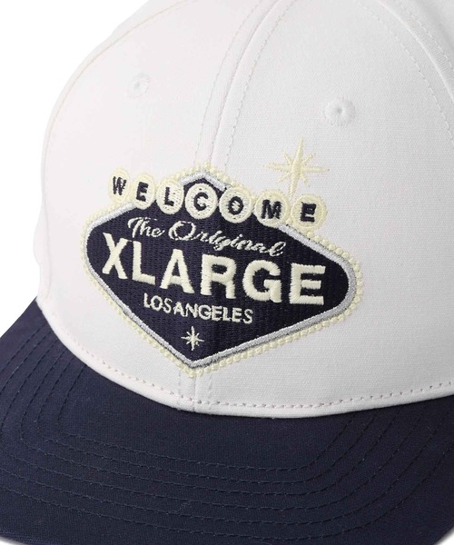 XLARGE(エクストララージ)の「SIGN LOGO 6PANEL CAP(キャップ・メンズ・ホワイト/ブラック・ONE SIZE)」の7枚目の写真