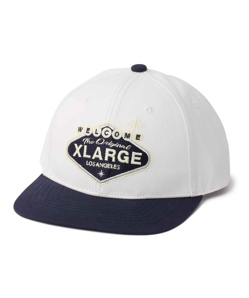 XLARGE(エクストララージ)の「SIGN LOGO 6PANEL CAP(キャップ・メンズ・ホワイト/ブラック・ONE SIZE)」の5枚目の写真