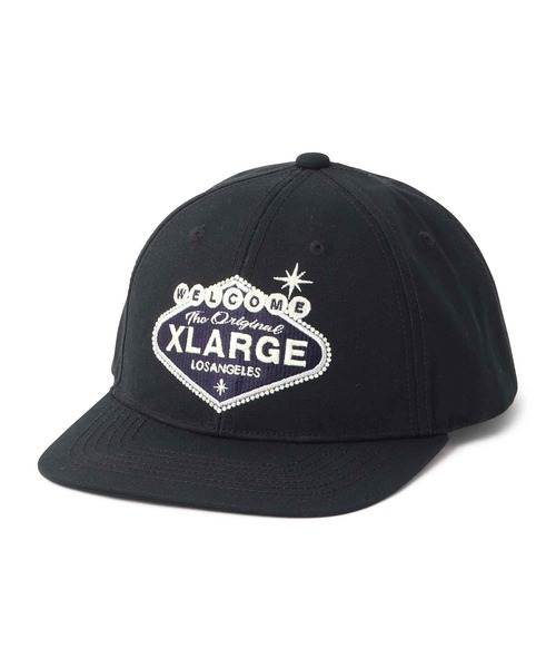 XLARGE(エクストララージ)の「SIGN LOGO 6PANEL CAP(キャップ・メンズ・ホワイト/ブラック・ONE SIZE)」の9枚目の写真