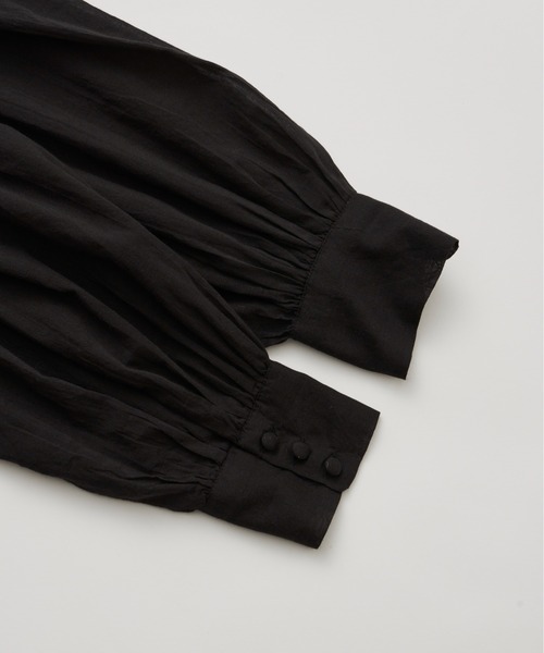 Libra Cue（リブラ キュー）の「”ビンテージライクレースブラウス”　　　　　　　　　インド綿100%、レースやフリルを贅沢に使いながらも甘さを抑えた大人のレースブラウス（シャツ/ブラウス・レディース・ホワイト/ブラック/ピンク・FREE）」の21枚目の写真