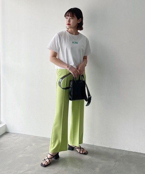 PAGEBOY（ページボーイ）の「ナンバーカレッジショートTシャツ（Tシャツ/カットソー・レディース・ブラック/オフホワイト/オートミール・FREE）」の7枚目の写真