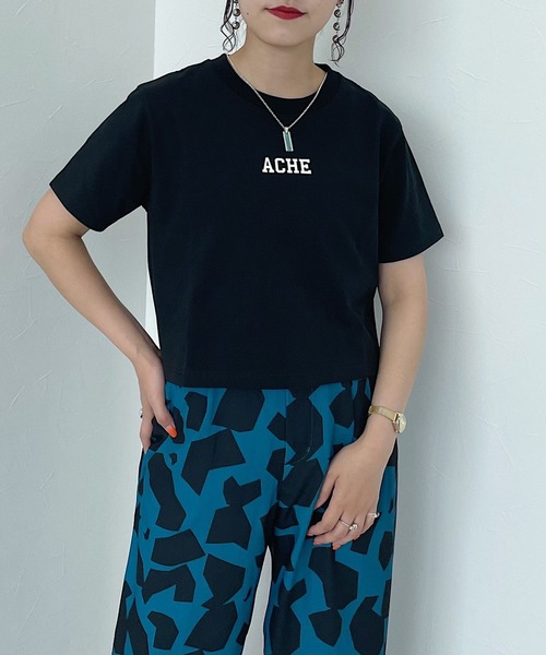 PAGEBOY（ページボーイ）の「ナンバーカレッジショートTシャツ（Tシャツ/カットソー・レディース・ブラック/オフホワイト/オートミール・FREE）」の9枚目の写真