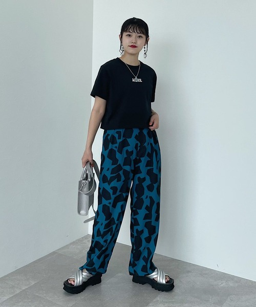 PAGEBOY（ページボーイ）の「ナンバーカレッジショートTシャツ（Tシャツ/カットソー・レディース・ブラック/オフホワイト/オートミール・FREE）」の10枚目の写真