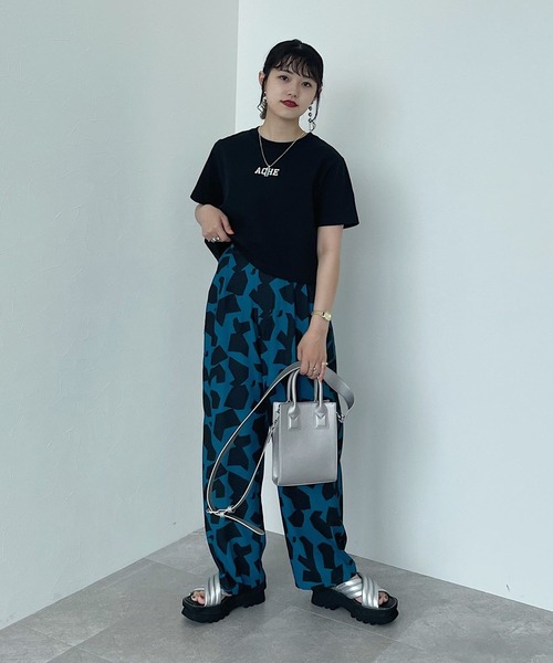 PAGEBOY（ページボーイ）の「ナンバーカレッジショートTシャツ（Tシャツ/カットソー・レディース・ブラック/オフホワイト/オートミール・FREE）」の12枚目の写真