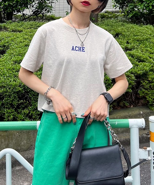 PAGEBOY（ページボーイ）の「ナンバーカレッジショートTシャツ（Tシャツ/カットソー・レディース・ブラック/オフホワイト/オートミール・FREE）」の14枚目の写真