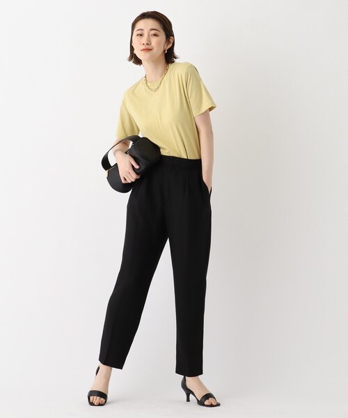 OPAQUE.CLIP（オペークドットクリップ）の「◆【DELEGANT/デレガント】ドレープツイル タックテーパードパンツ【WEB限定サイズ】（その他パンツ・レディース・ブラック/ライトグリーン/ブラウン系その他・36/38/40/34/42）」の13枚目の写真