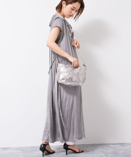 tee Lisa（ティーリサ）の「【TEE LISA/ ティーリサ】メタリックスタンプワンショルダーバッグ（ショルダーバッグ・レディース・ベージュ系その他3・FREE）」の8枚目の写真