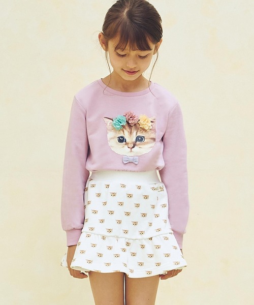 PAUL&JOE（ポールアンドジョー）の「PAUL & JOE(ポール & ジョー)フラワーキャット長袖Tシャツ（Tシャツ/カットソー・キッズ・ラベンダー/ネイビー/ホワイト・110/120/150/130/140）」の13枚目の写真