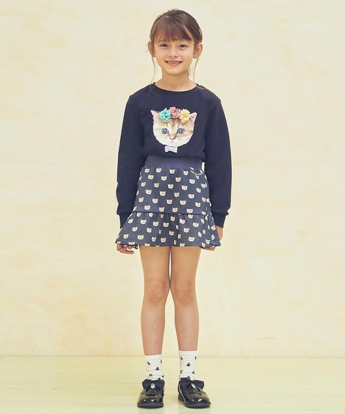 PAUL&JOE（ポールアンドジョー）の「PAUL & JOE(ポール & ジョー)フラワーキャット長袖Tシャツ（Tシャツ/カットソー・キッズ・ラベンダー/ネイビー/ホワイト・110/120/150/130/140）」の17枚目の写真