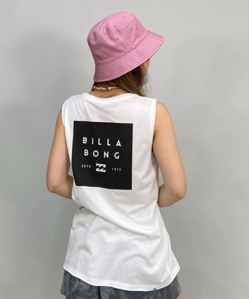 BILLABONG(ビラボン)の「BILLABONG/ビラボン ルーズシルエット/バックプリントロゴタンクトップ BC013-370(タンクトップ・レディース・ホワイト/ピンク/ブラック・L/M)」の2枚目の写真