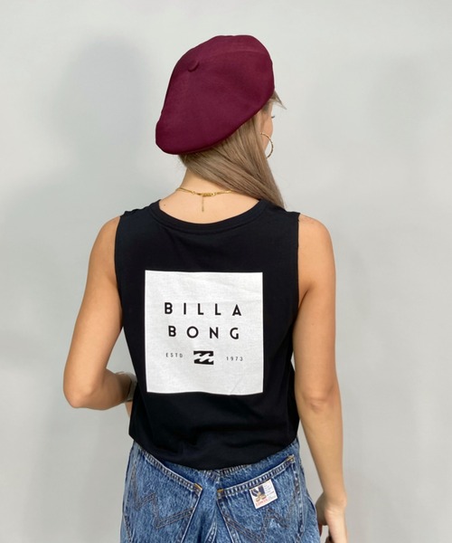 BILLABONG(ビラボン)の「BILLABONG/ビラボン ルーズシルエット/バックプリントロゴタンクトップ BC013-370(タンクトップ・レディース・ホワイト/ピンク/ブラック・L/M)」の1枚目の写真