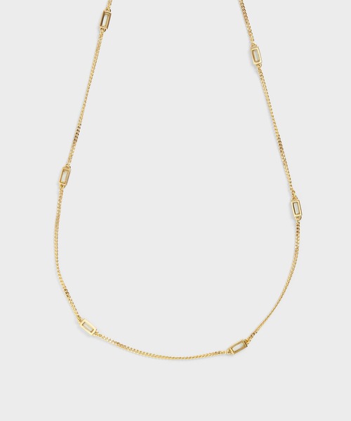 CHARLES & KEITH（チャールズ & キース）の「クリスタルエンベリッシュド マチネネックレス / Crystal-Embellished Matinee Necklace（ネックレス・レディース・ゴールド系その他/ライトブルー/ライラック・FREE）」の2枚目の写真