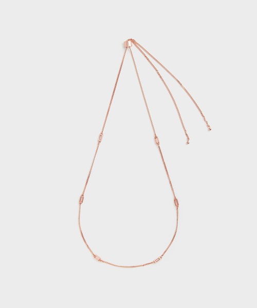 CHARLES & KEITH（チャールズ & キース）の「クリスタルエンベリッシュド マチネネックレス / Crystal-Embellished Matinee Necklace（ネックレス・レディース・ゴールド系その他/ライトブルー/ライラック・FREE）」の10枚目の写真