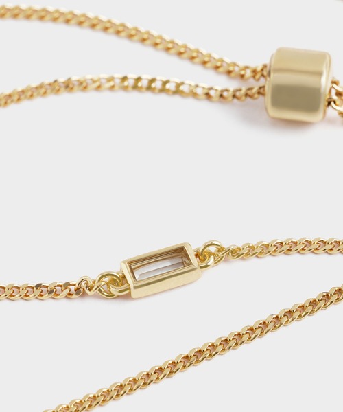 CHARLES & KEITH（チャールズ & キース）の「クリスタルエンベリッシュド マチネネックレス / Crystal-Embellished Matinee Necklace（ネックレス・レディース・ゴールド系その他/ライトブルー/ライラック・FREE）」の5枚目の写真