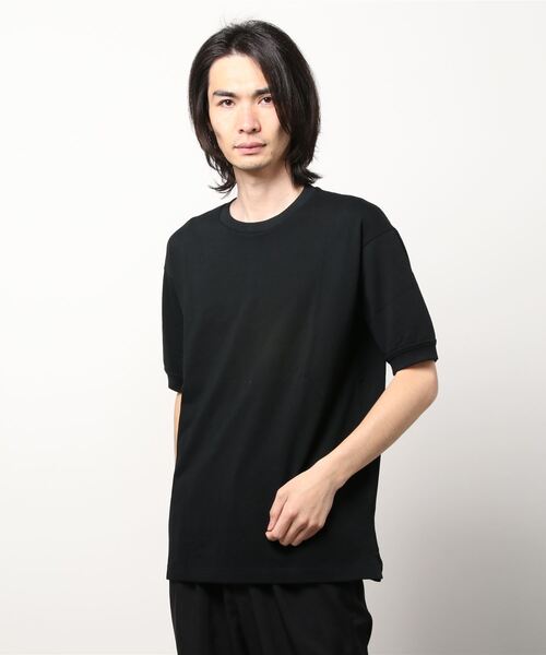A VONTADE(アボンタージ)の「【A VONTADE】ア ボンタージ/ Pique Crew Top S/S(Tシャツ/カットソー・メンズ・ホワイト/ブラック/シルバー・SMALL/MEDIUM/LARGE)」の2枚目の写真