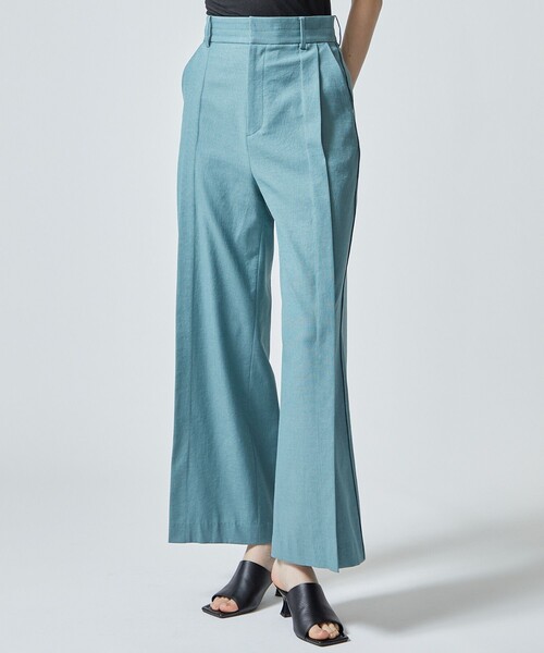 city（シティ）の「【CITY】オックスストレッチタックパンツ（スラックス・レディース・ベージュ/グリーン/ダークグレー・1/2）」の3枚目の写真