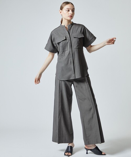 city（シティ）の「【CITY】オックスストレッチタックパンツ（スラックス・レディース・ベージュ/グリーン/ダークグレー・1/2）」の14枚目の写真