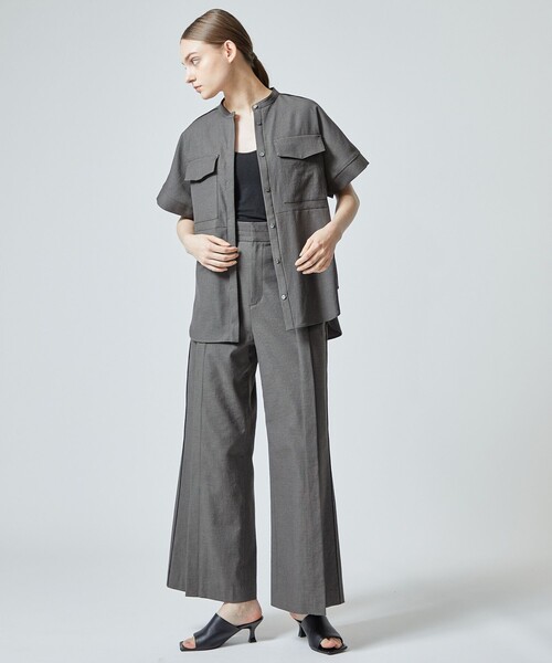 city（シティ）の「【CITY】オックスストレッチタックパンツ（スラックス・レディース・ベージュ/グリーン/ダークグレー・1/2）」の15枚目の写真