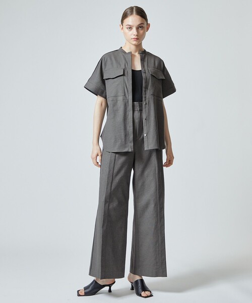 city（シティ）の「【CITY】オックスストレッチタックパンツ（スラックス・レディース・ベージュ/グリーン/ダークグレー・1/2）」の16枚目の写真