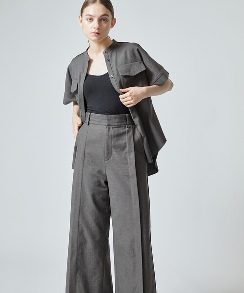 city（シティ）の「【CITY】オックスストレッチタックパンツ（スラックス・レディース・ベージュ/グリーン/ダークグレー・1/2）」の17枚目の写真