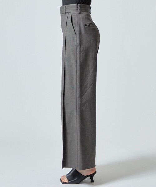 city（シティ）の「【CITY】オックスストレッチタックパンツ（スラックス・レディース・ベージュ/グリーン/ダークグレー・1/2）」の19枚目の写真