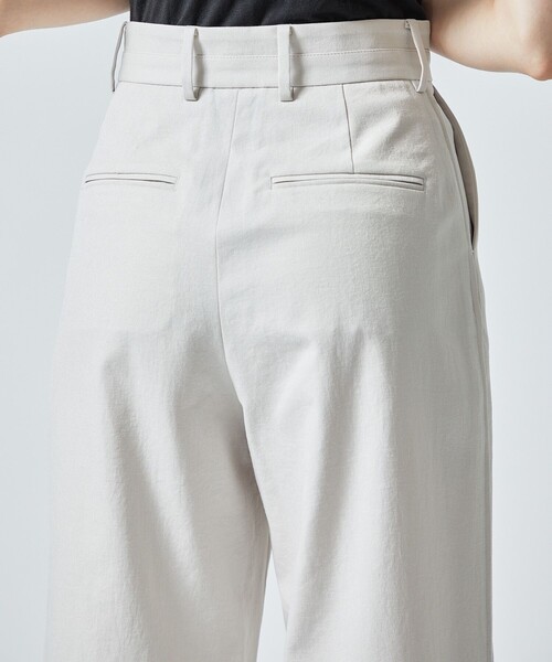 city（シティ）の「【CITY】オックスストレッチタックパンツ（スラックス・レディース・ベージュ/グリーン/ダークグレー・1/2）」の7枚目の写真