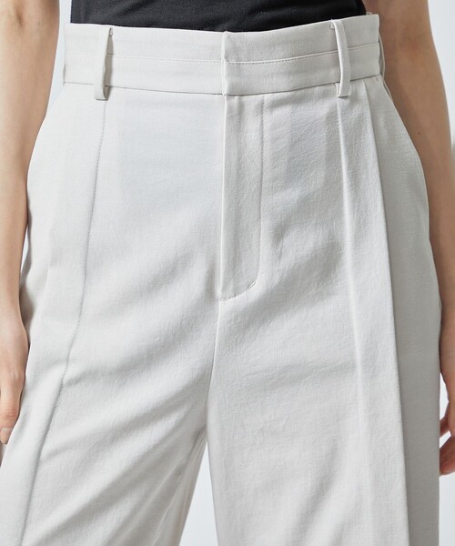 city（シティ）の「【CITY】オックスストレッチタックパンツ（スラックス・レディース・ベージュ/グリーン/ダークグレー・1/2）」の9枚目の写真