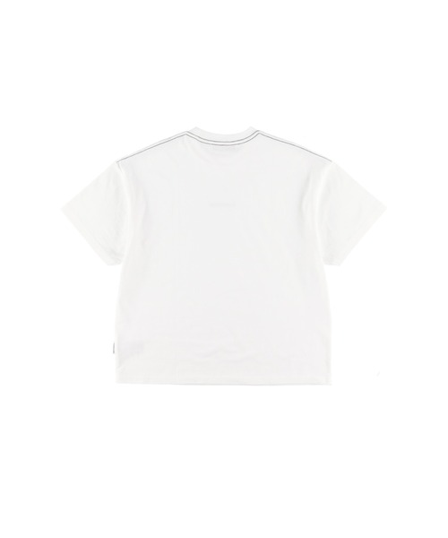 ALEXIA STAM(アリシアスタン)の「Contrast Embroidery Logo Tee/コントラストエンブロイダリーロゴT(Tシャツ/カットソー・レディース・ブラウン・FREE)」の4枚目の写真