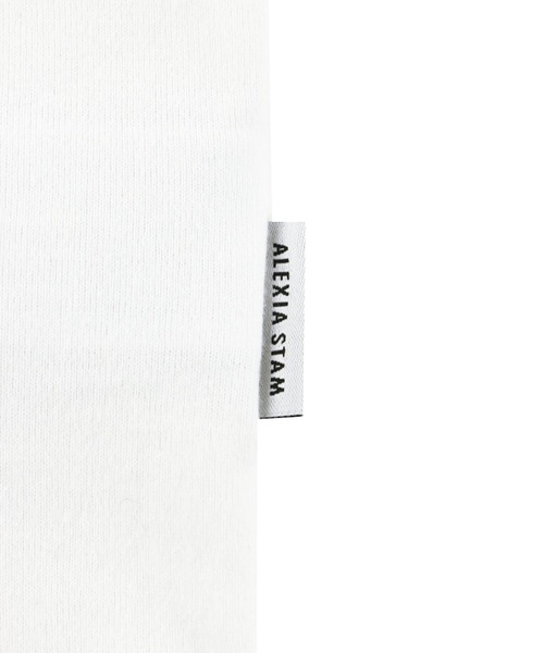 ALEXIA STAM(アリシアスタン)の「Contrast Embroidery Logo Tee/コントラストエンブロイダリーロゴT(Tシャツ/カットソー・レディース・ブラウン・FREE)」の5枚目の写真