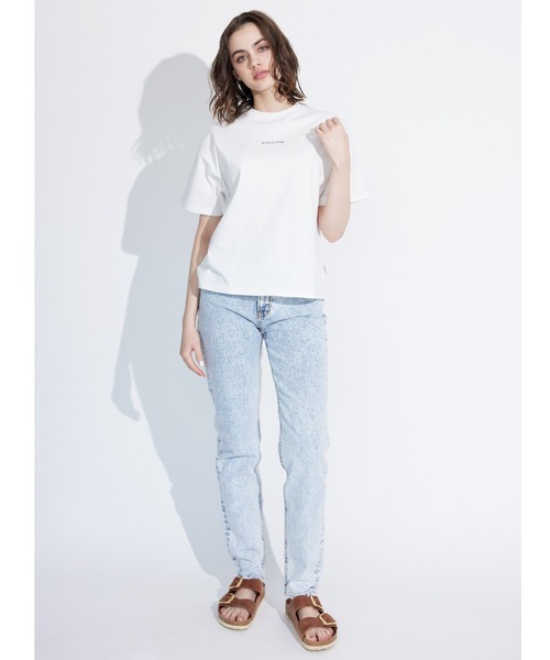 ALEXIA STAM(アリシアスタン)の「Contrast Embroidery Logo Tee/コントラストエンブロイダリーロゴT(Tシャツ/カットソー・レディース・ブラウン・FREE)」の8枚目の写真