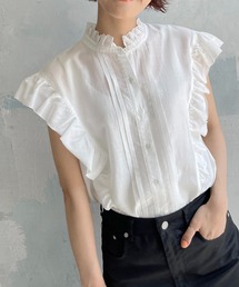 Spick & Span | ノースリコットン シルクピンタックフリルブラウス(シャツ/ブラウス)