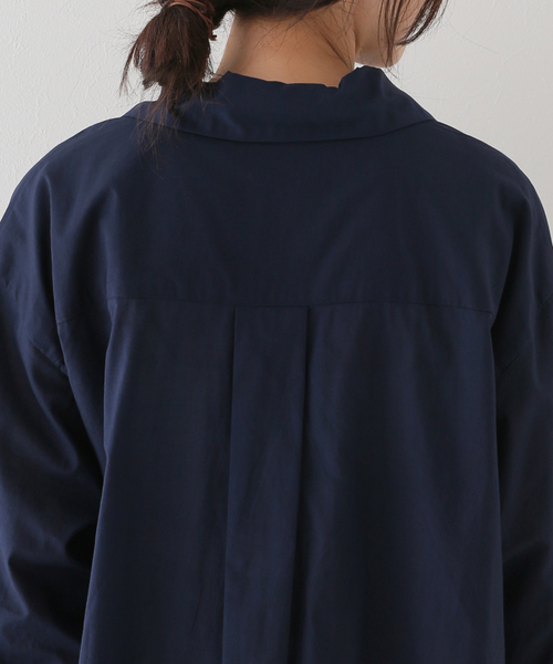 B.C STOCK(ベーセーストック)の「レースアップブラウス(シャツ/ブラウス・レディース・ブラウン/ホワイト/ネイビー・FREE)」の14枚目の写真