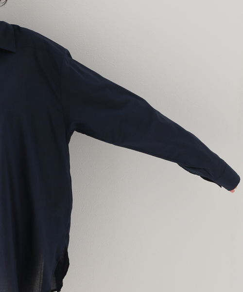 B.C STOCK(ベーセーストック)の「レースアップブラウス(シャツ/ブラウス・レディース・ブラウン/ホワイト/ネイビー・FREE)」の15枚目の写真