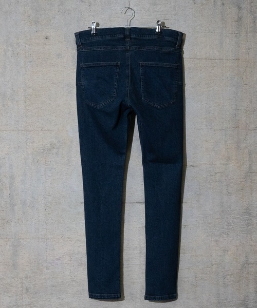 JOHN'S CLOSET(ジョンズクローゼット)の「【13】5Pストレッチスキニーパンツ(デニムパンツ・メンズ・ブラック系その他/インディゴブルー/ブラック・MEDIUM/LARGE)」の4枚目の写真