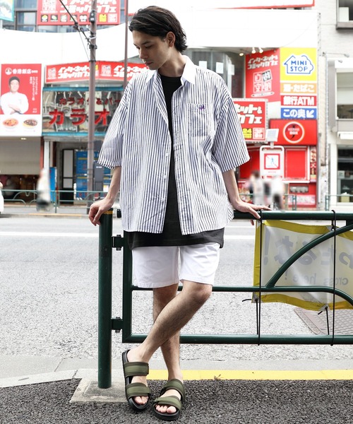 ８(eight)（エイト）の「クレリックオーバーシャツ（シャツ/ブラウス・メンズ・ブラック/ネイビー/ブルー・MEDIUM/LARGE）」の7枚目の写真