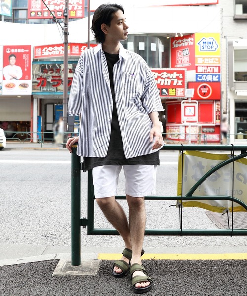 ８(eight)（エイト）の「クレリックオーバーシャツ（シャツ/ブラウス・メンズ・ブラック/ネイビー/ブルー・MEDIUM/LARGE）」の9枚目の写真