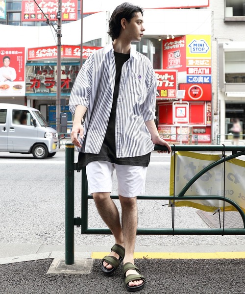 ８(eight)（エイト）の「クレリックオーバーシャツ（シャツ/ブラウス・メンズ・ブラック/ネイビー/ブルー・MEDIUM/LARGE）」の10枚目の写真