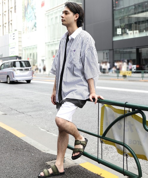 ８(eight)（エイト）の「クレリックオーバーシャツ（シャツ/ブラウス・メンズ・ブラック/ネイビー/ブルー・MEDIUM/LARGE）」の11枚目の写真