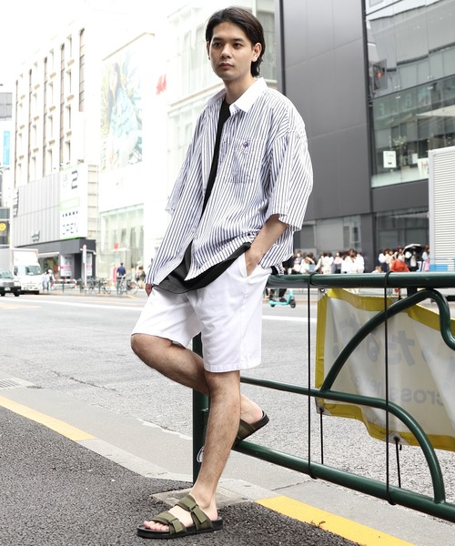 ８(eight)（エイト）の「クレリックオーバーシャツ（シャツ/ブラウス・メンズ・ブラック/ネイビー/ブルー・MEDIUM/LARGE）」の14枚目の写真