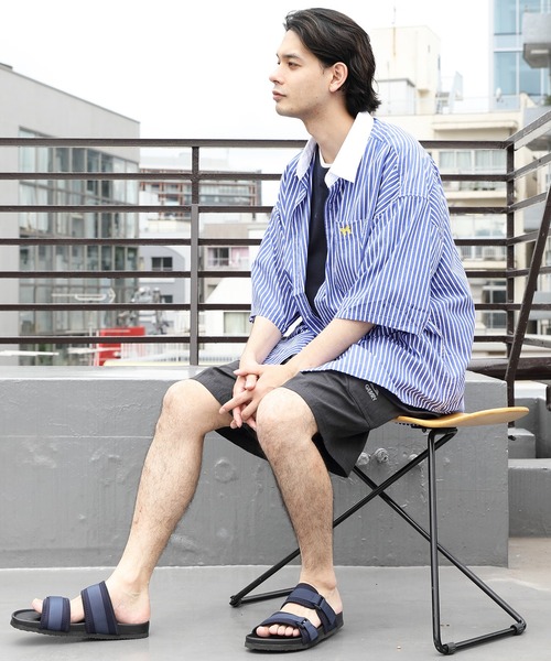 ８(eight)（エイト）の「クレリックオーバーシャツ（シャツ/ブラウス・メンズ・ブラック/ネイビー/ブルー・MEDIUM/LARGE）」の21枚目の写真