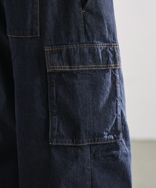 epnok（エプノック）の「ミリタリールーズカーゴデニム（カーゴパンツ・メンズ・ブラック/グレー/インディゴブルー・SMALL/MEDIUM/LARGE）」の11枚目の写真